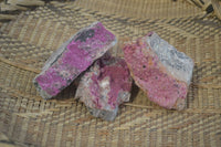 Natural Salrose Cobaltion Dolomite with malachite Specimens x 12 From Kakanda, Congo - Toprock Gemstones and Minerals 