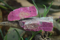 Natural Salrose Cobaltion Dolomite with malachite Specimens x 12 From Kakanda, Congo - Toprock Gemstones and Minerals 