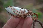 Polished Mixed Copper Wire Wrapped Pendants x 6 From Southern Africa - Toprock Gemstones and Minerals 