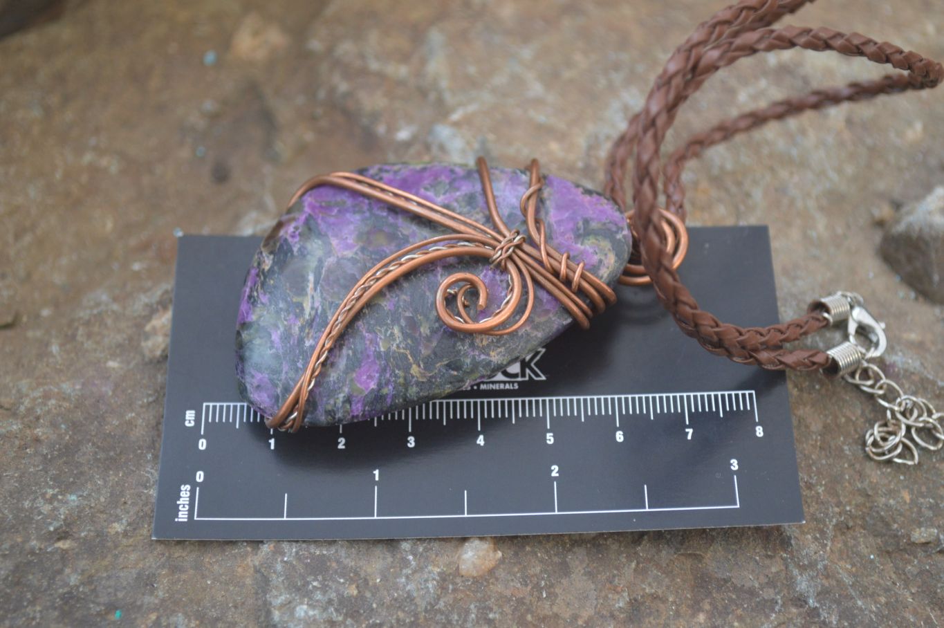 Polished Mixed Copper Wire Wrapped Pendants x 6 From Southern Africa - Toprock Gemstones and Minerals 