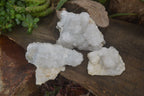 Natural Drusy Quartz Coated Quartz Specimens x 3 From Alberts Mountain, Lesotho - Toprock Gemstones and Minerals 