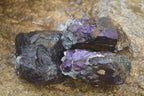 Natural Rare Metallic Purpurite Cobbed Specimens x 3 From Erongo, Namibia - Toprock Gemstones and Minerals 