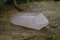 Polished Gemmy Rose Quartz Double Terminated Points x 6 From Madagascar - Toprock Gemstones and Minerals 