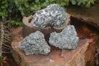 Natural Rare Emerald Mica In Matrix Cobbed Specimens x 3 From Mutoko, Zimbabwe - Toprock Gemstones and Minerals 