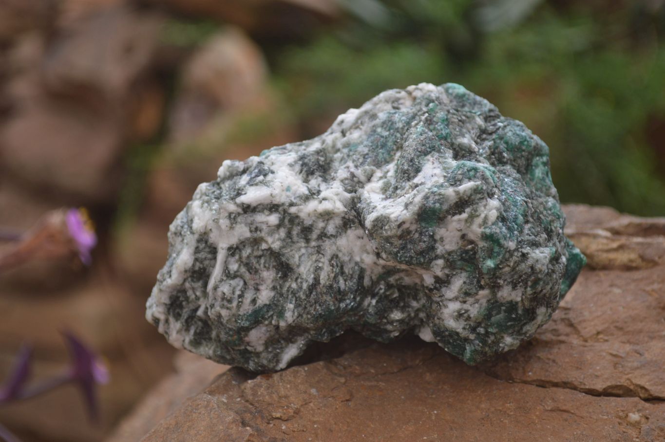 Natural Rare Emerald Mica In Matrix Cobbed Specimens x 3 From Mutoko, Zimbabwe - Toprock Gemstones and Minerals 