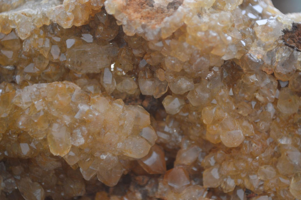 Natural Golden Limonite Quartz Clusters x 3 From Solwezi, Zambia - Toprock Gemstones and Minerals 