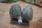 Polished Rare Emerald Mica In Matrix Standing Free Forms x 6 From Mutoko, Zimbabwe - Toprock Gemstones and Minerals 
