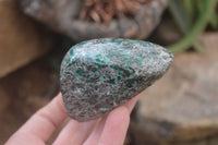 Polished Rare Emerald Mica In Matrix Standing Free Forms x 6 From Mutoko, Zimbabwe - Toprock Gemstones and Minerals 
