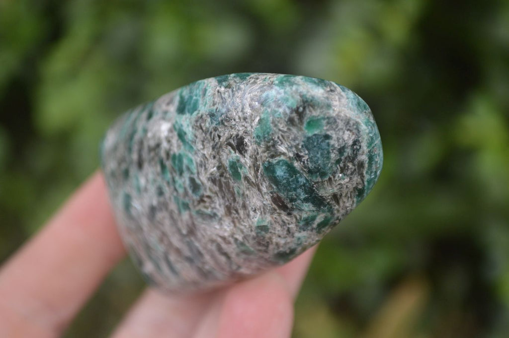 Polished Rare Emerald Mica In Matrix Standing Free Forms x 6 From Mutoko, Zimbabwe - Toprock Gemstones and Minerals 