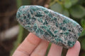 Polished Rare Emerald Mica In Matrix Standing Free Forms x 6 From Mutoko, Zimbabwe - Toprock Gemstones and Minerals 