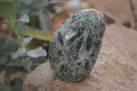 Polished Rare Emerald Mica In Matrix Standing Free Forms x 6 From Mutoko, Zimbabwe - Toprock Gemstones and Minerals 