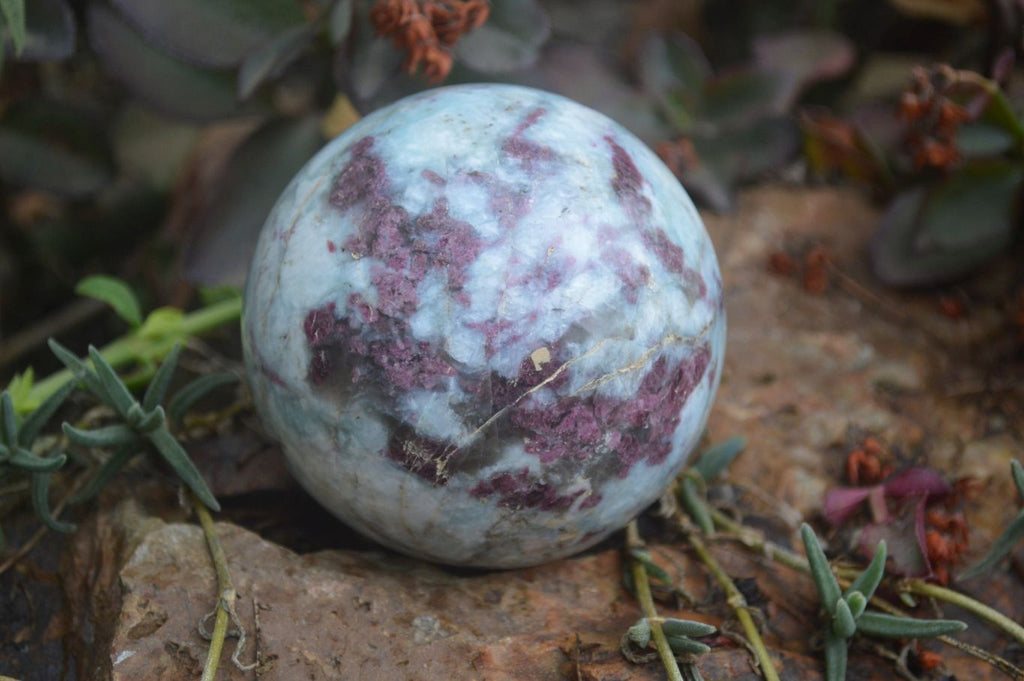 Polished Rubellite Pink Tourmaline Spheres x 3 From Ambatondrazaka, Madagascar - Toprock Gemstones and Minerals 