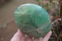 Polished Green Fluorite Standing Free Forms x 2 From Madagascar