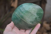 Polished Green Fluorite Standing Free Forms x 2 From Madagascar