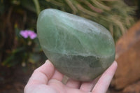 Polished Green Fluorite Standing Free Forms x 2 From Madagascar