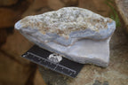 Natural Crystalline Blue Lace Agate Specimens x 2 From Namibia - Toprock Gemstones and Minerals 