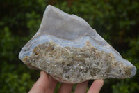Natural Crystalline Blue Lace Agate Specimens x 2 From Namibia - Toprock Gemstones and Minerals 