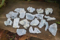 Natural Etched Blue Chalcedony Specimens x 24 From Nsanje, Malawi - Toprock Gemstones and Minerals 