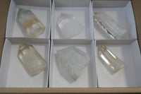 Polished Rare Inclusion Quartz Points x 6 From Madagascar - Toprock Gemstones and Minerals 