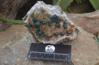 Natural Ball Malachite with Drusy Quartz on Dolomite Matrix Specimens x 2 From Mindingi Mine, Kambove, Congo - Toprock Gemstones and Minerals 