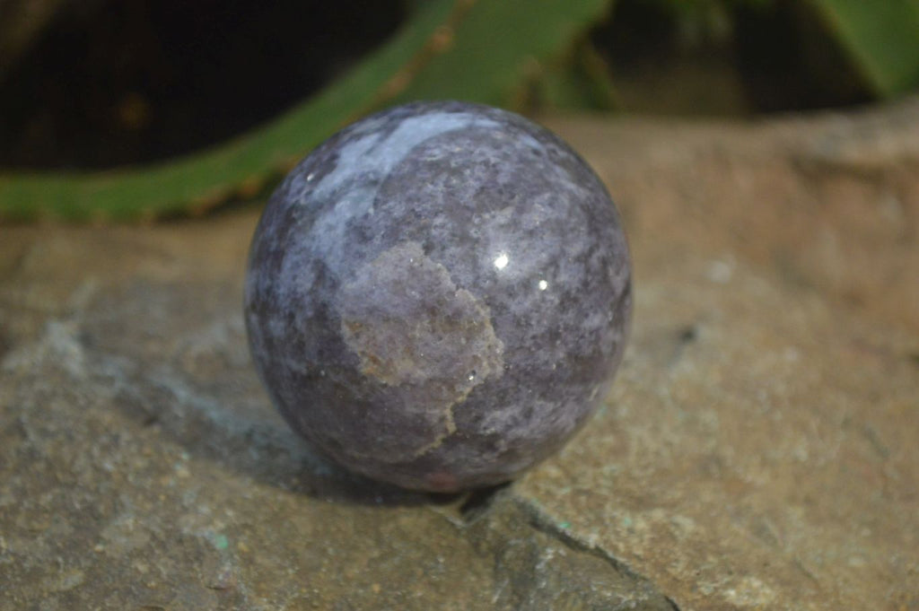 Polished Lepidolite With Rubellite Tourmaline Spheres x 6 From Madagascar - Toprock Gemstones and Minerals 