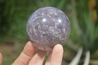 Polished Lepidolite With Rubellite Tourmaline Spheres x 6 From Madagascar - Toprock Gemstones and Minerals 