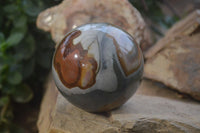 Polished Polychrome Jasper Spheres x 2 From Madagascar - Toprock Gemstones and Minerals 