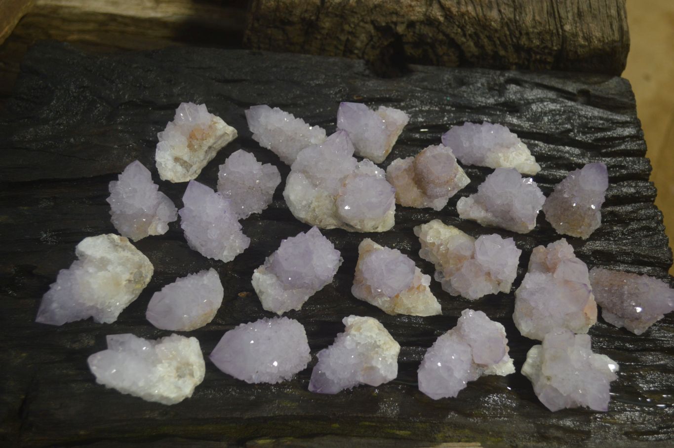 Natural Amethyst Spirit Quartz Crystals x 24 From Boekenhouthoek, South Africa - Toprock Gemstones and Minerals 