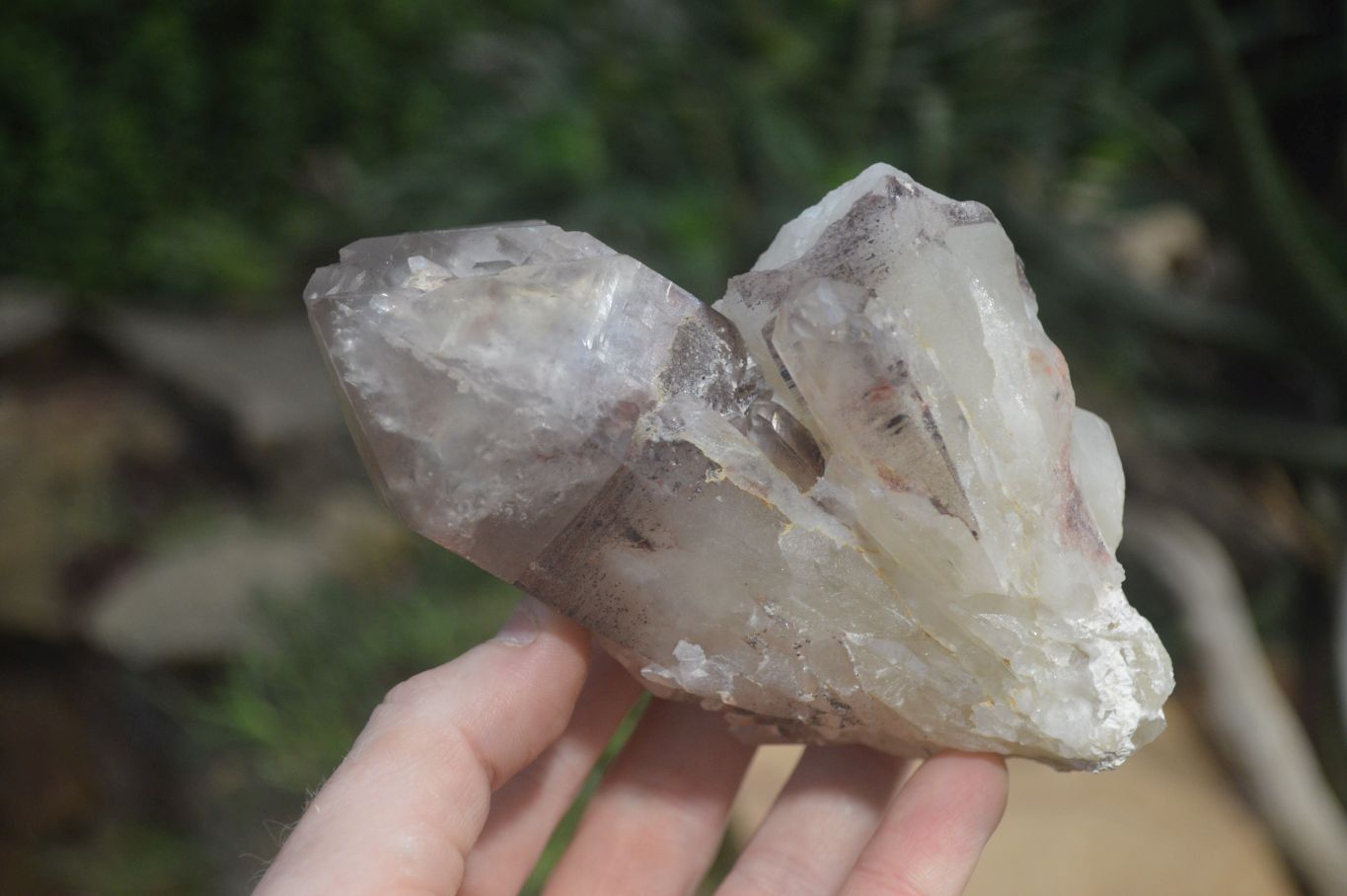 Natural Red Hematoid Quartz Single Crystals x 4 From Karoi, Zimbabwe - Toprock Gemstones and Minerals 