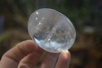Polished Clear Quartz Galet-Palm Stones x 12 From Madagascar - Toprock Gemstones and Minerals 
