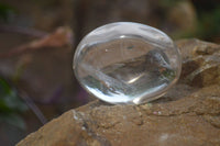 Polished Clear Quartz Galet-Palm Stones x 12 From Madagascar - Toprock Gemstones and Minerals 