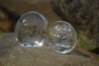 Polished Clear Quartz Galet-Palm Stones x 12 From Madagascar - Toprock Gemstones and Minerals 