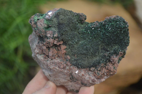 Natural Salrose Cobaltion Dolomite Specimens with Malachite and Heterogenite x 2 From Kakanda, Congo - Toprock Gemstones and Minerals 