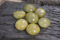 Polished Green Opal Galet - Palm Stones x 12 From Antsirabe, Madagascar - Toprock Gemstones and Minerals 