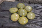 Polished Green Opal Galet - Palm Stones x 12 From Antsirabe, Madagascar - Toprock Gemstones and Minerals 