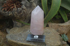 Polished Gemmy Rose Quartz Points x 2 From Madagascar - Toprock Gemstones and Minerals 