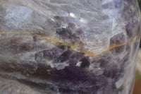 Polished XL Chevron Dream Amethyst Standing Free Form x 1 From Madagascar - Toprock Gemstones and Minerals 
