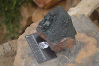Natural Libethenite Crystals On Dolomite Matrix Specimens x 2 From Shituru, Congo