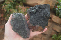 Natural Libethenite Crystals On Dolomite Matrix Specimens x 2 From Shituru, Congo