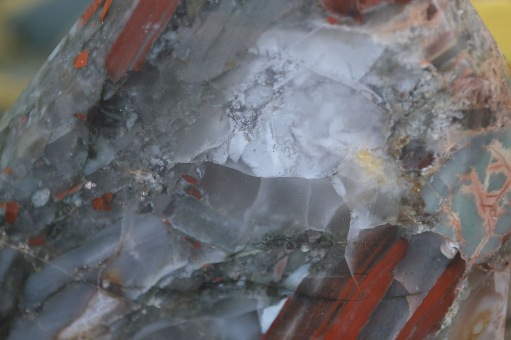 Polished Bloodstone Point-Prisms x 2 From Swaziland - Toprock Gemstones and Minerals 