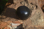 Polished Black Basalt Sphere-Ball x 3 From Antsirabe, Madagascar - Toprock Gemstones and Minerals 
