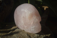 Polished Rose Quartz Skull x 1 From Madagascar - Toprock Gemstones and Minerals 