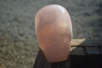 Polished Rose Quartz Skull x 1 From Madagascar - Toprock Gemstones and Minerals 