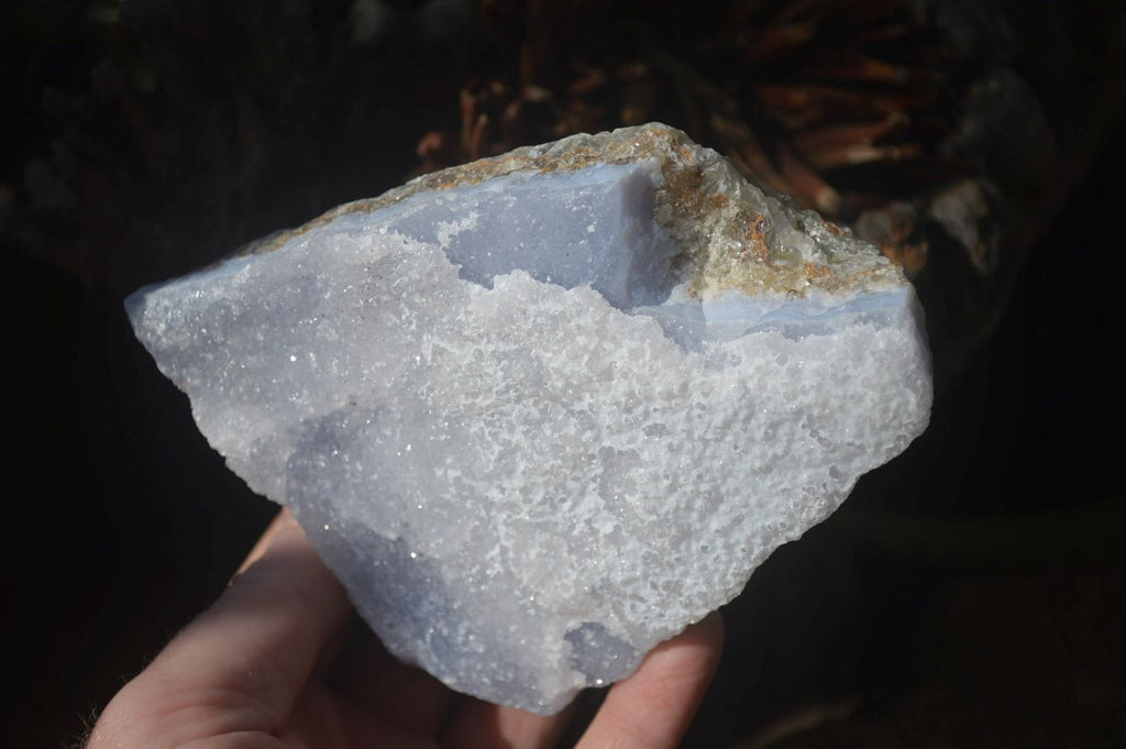 Natural Crystalline Blue Lace Agate Plates x 2 From Namibia - Toprock Gemstones and Minerals 