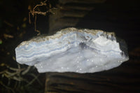 Natural Crystalline Blue Lace Agate Plates x 2 From Namibia - Toprock Gemstones and Minerals 