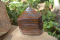 Polished Banded Tiger Iron Point-Prisms x 3 From Northern Cape, South Africa - Toprock Gemstones and Minerals 