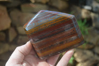 Polished Banded Tiger Iron Point-Prisms x 3 From Northern Cape, South Africa - Toprock Gemstones and Minerals 