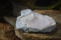 Natural Crystalline Blue Lace Agate Plates x 2 From Namibia - Toprock Gemstones and Minerals 