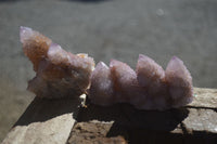 Natural Ametrine Spirit Quartz Clusters x 6 From Boekenhouthoek, South Africa