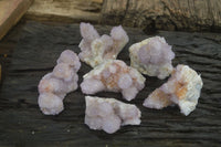 Natural Ametrine Spirit Quartz Clusters x 6 From Boekenhouthoek, South Africa